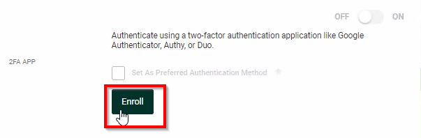Two-Factor Authentication Step 5