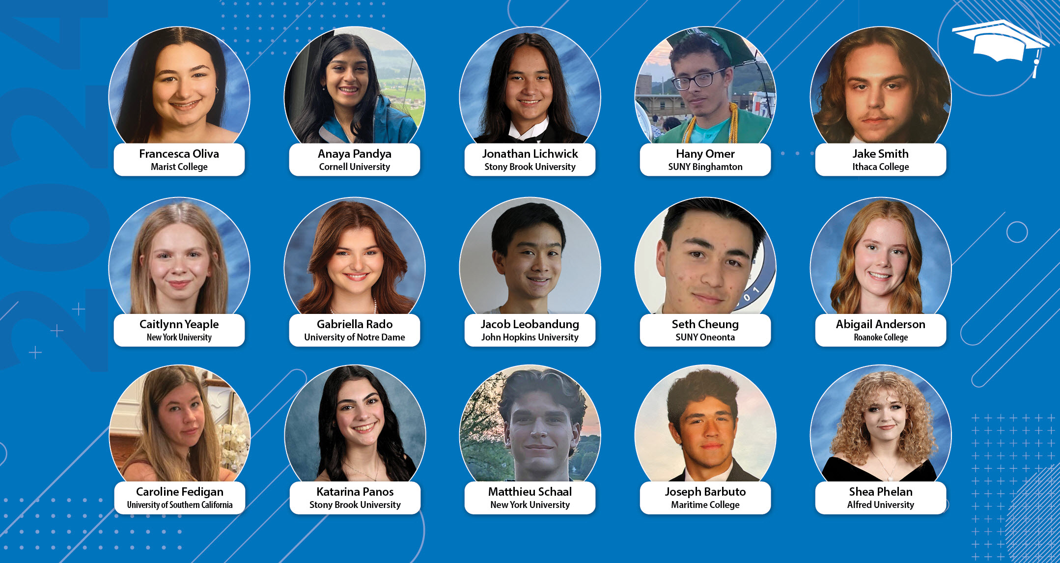 Scholarship winners image collage