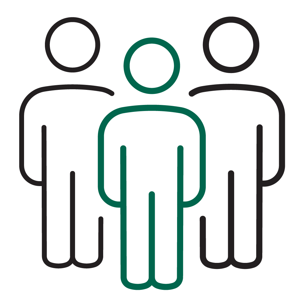 icon of a group of three people