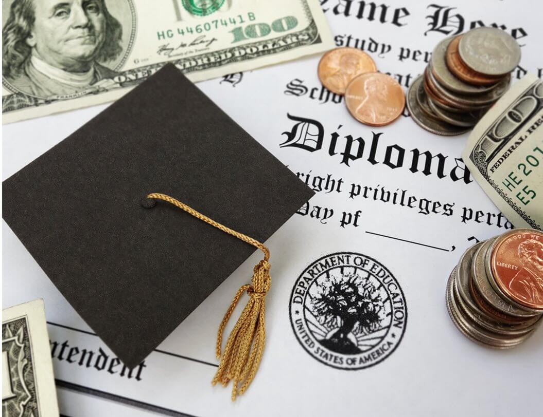 college diploma and money