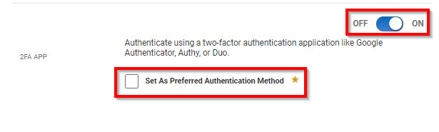 Two-Factor Authentication Step 8