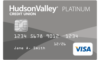 Image of Visa platinum credit card
